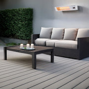 Sined Caldo Ira Inox 2000 Riscaldatore Elettrico Infrarossi Da 2000w Regolabile Grigio Riscaldante Da Interno a Onda Corta a Ira e Telecomando Design Elegante Griglia a Protezione e Display a Led