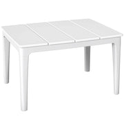 Comodino 70 x 53cm impermeabile alle intemperie tavolino da giardino rettangolare balcone 35kg caricabile bianco crema?