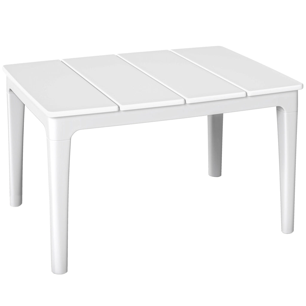 Comodino 70 x 53cm impermeabile alle intemperie tavolino da giardino rettangolare balcone 35kg caricabile bianco crema?