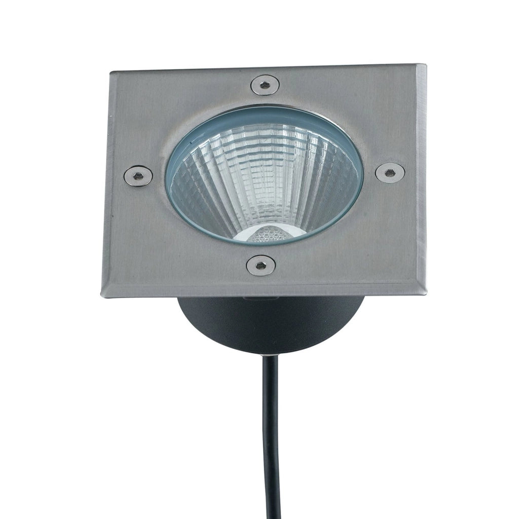 FARO A INCASSO CALPESTABILE LED WALK ACCIAIO QUADRATO 12W 1500LM 4000K IP67 14X14X9,15CM