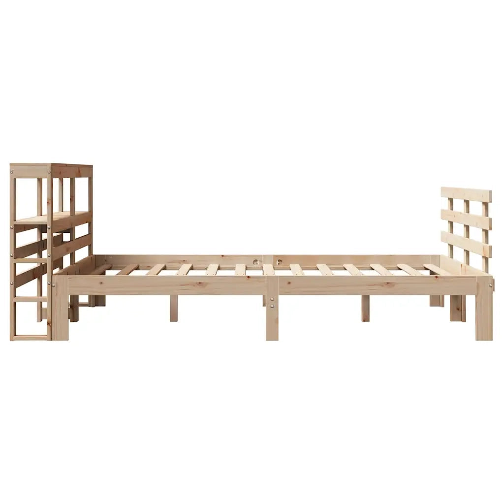 vidaXL Giroletto con Testiera 160x200 cm in Legno Massello di Pino
