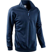 FELPA CON ZIP CORTA BLU Tg. XXL