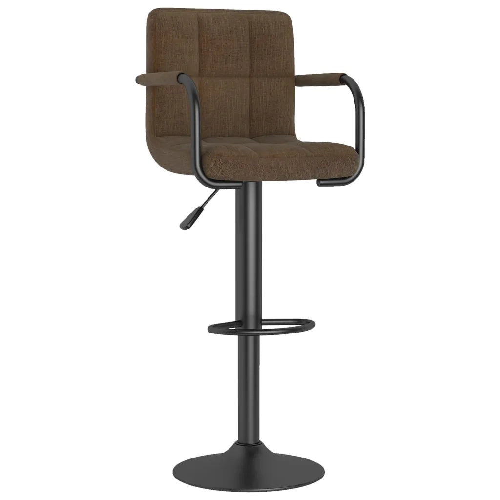Sgabelli da Bar 2 pz Marroni in Tessuto cod mxl 63285