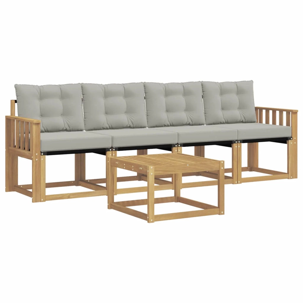 Set di divani da esterno con cuscino 5 pcs