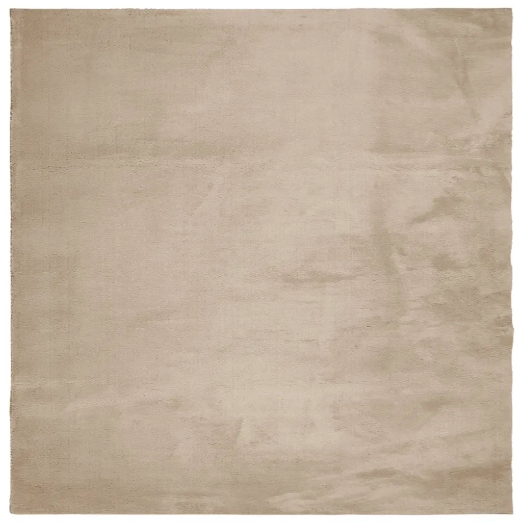 Tappeto del soggiorno | Tappeto a Pelo Corto HUARTE Morbido e Lavabile Sabbia 160x160cm