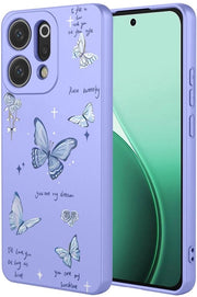 Copritelefono in Silicone Ultra-Duraturo - Resistenente allo Shock - Stile Elegante - TPU - Finitura Microfibra - Disegno Decorativo - Compatibile con Oppo Reno 14 5G - Copritelefono