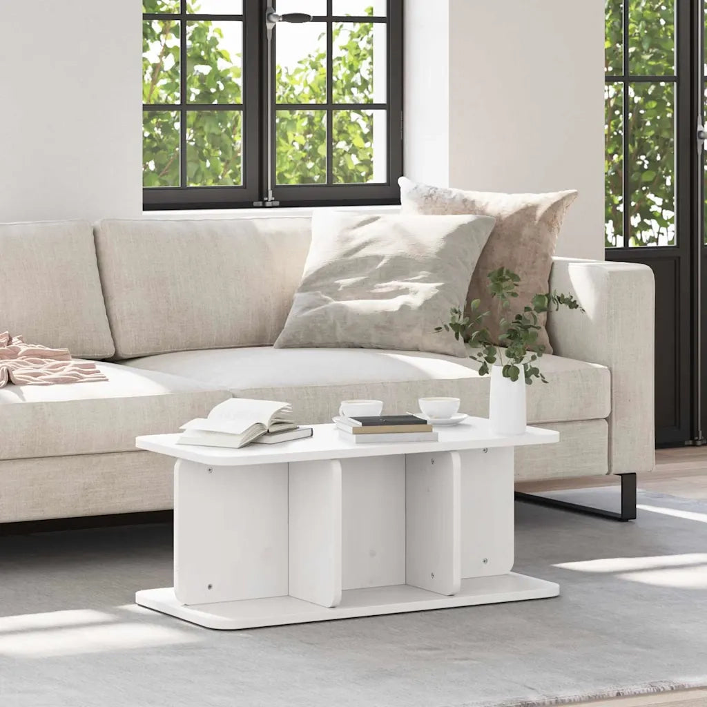 Tavolino da salotto Bianco 80 x 39,5 x 33,5 cm 873521