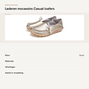 Mocassini Casual per Donna - Scarpe senza Lacci - Pantofole con Cinturino - Scarpe con Suola Piana - Tacco Ronde - Scarpe per Comfort