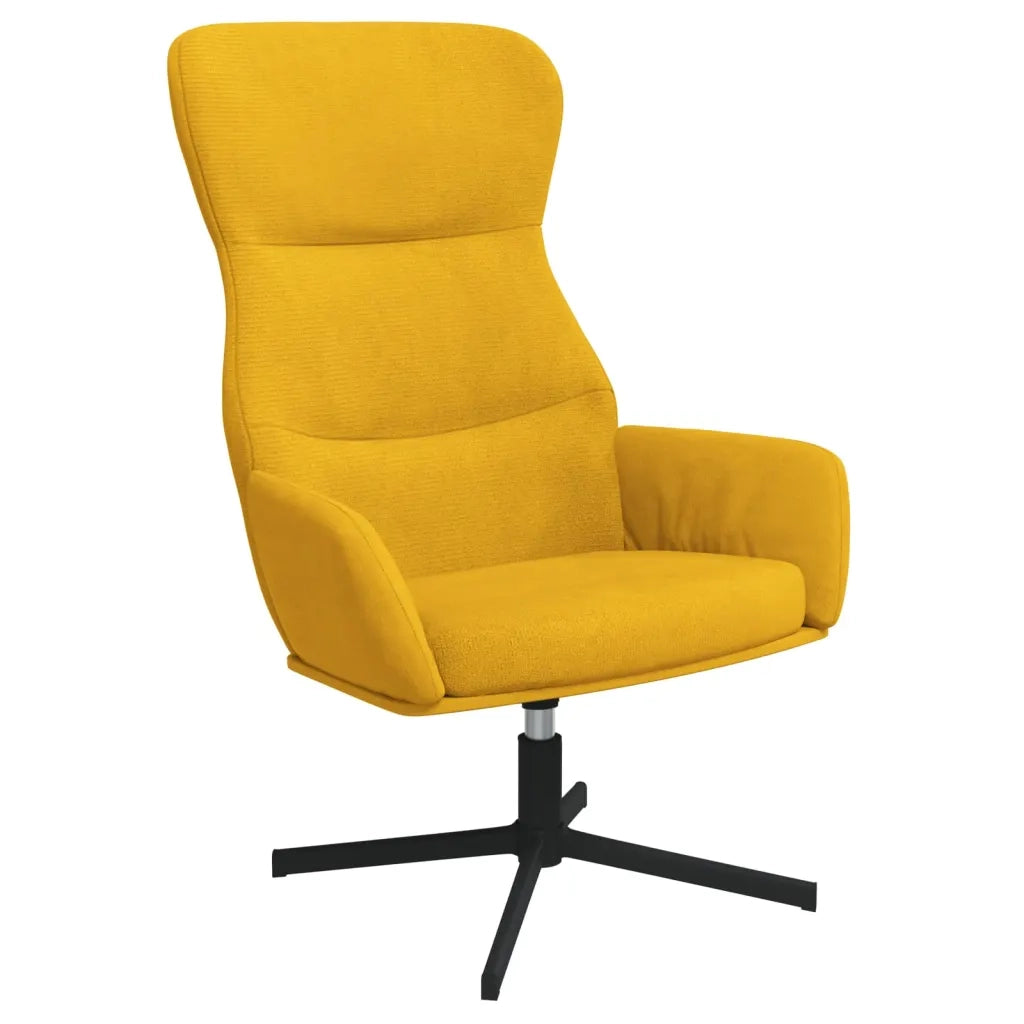 Sedia Relax Giallo Senape in Vellutocod mxl 71397
