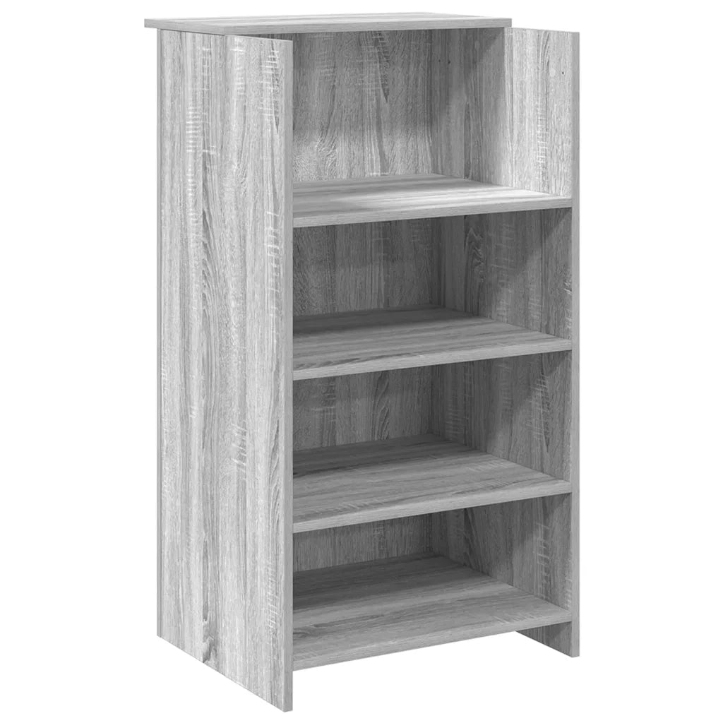 Banco Reception Grigio Sonoma 155x50x103,5 cm Legno Multistrato 3324201
