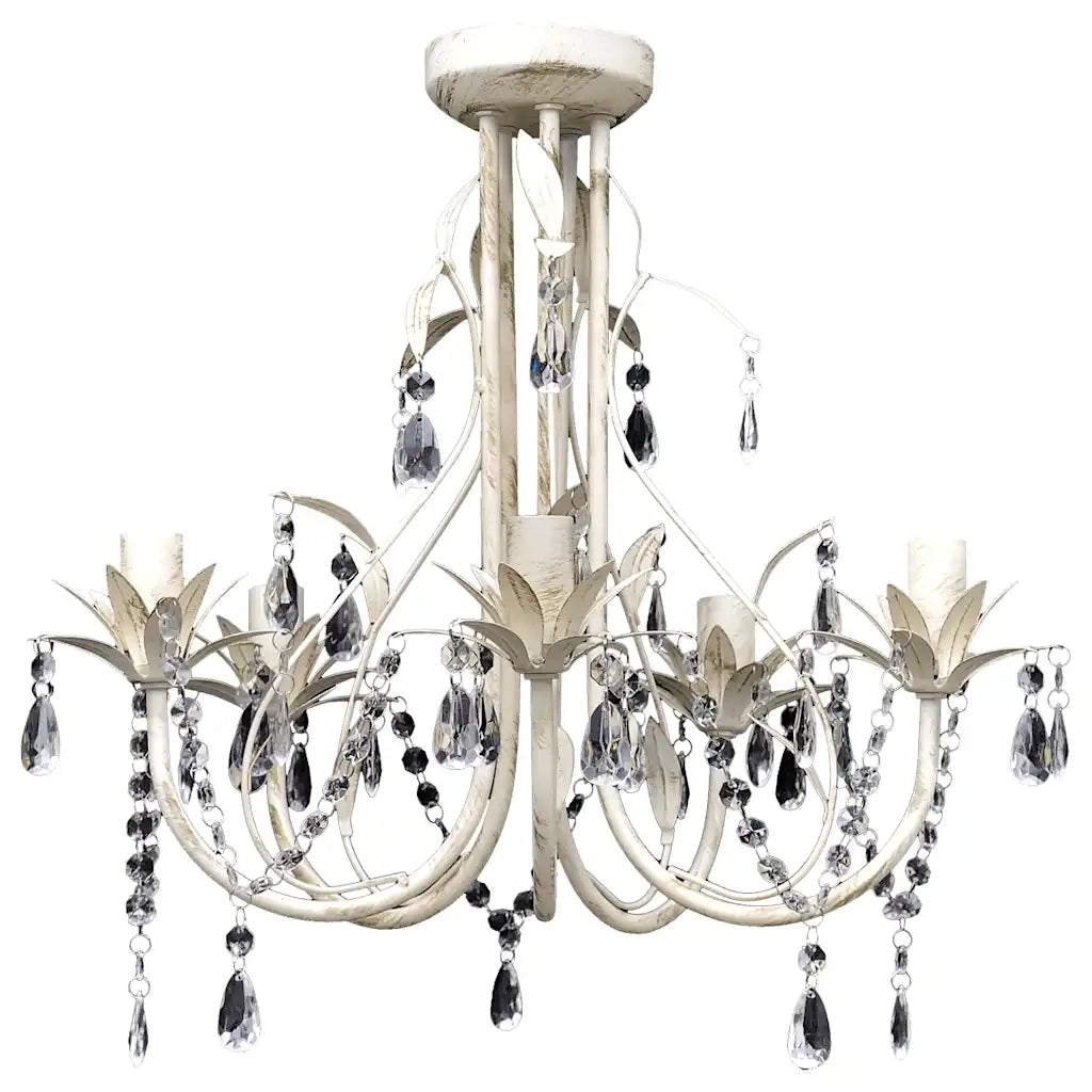 Lampada da Soffitto Lampadario in Cristallo con 5 Portalampadecod mxl 79874
