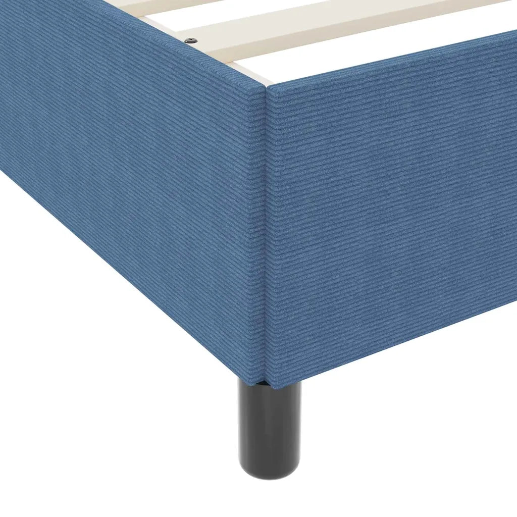 Letto a molle Blu 100 x 200 cm Tessuto in Cords 42006955