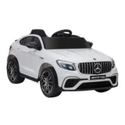 Macchina Elettrica per Bambini 3-5 Anni Mercedes con Cintura di Sicurezza e Telecomando, Bianco