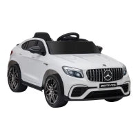 Macchina Elettrica per Bambini 3-5 Anni Mercedes con Cintura di Sicurezza e Telecomando, Bianco