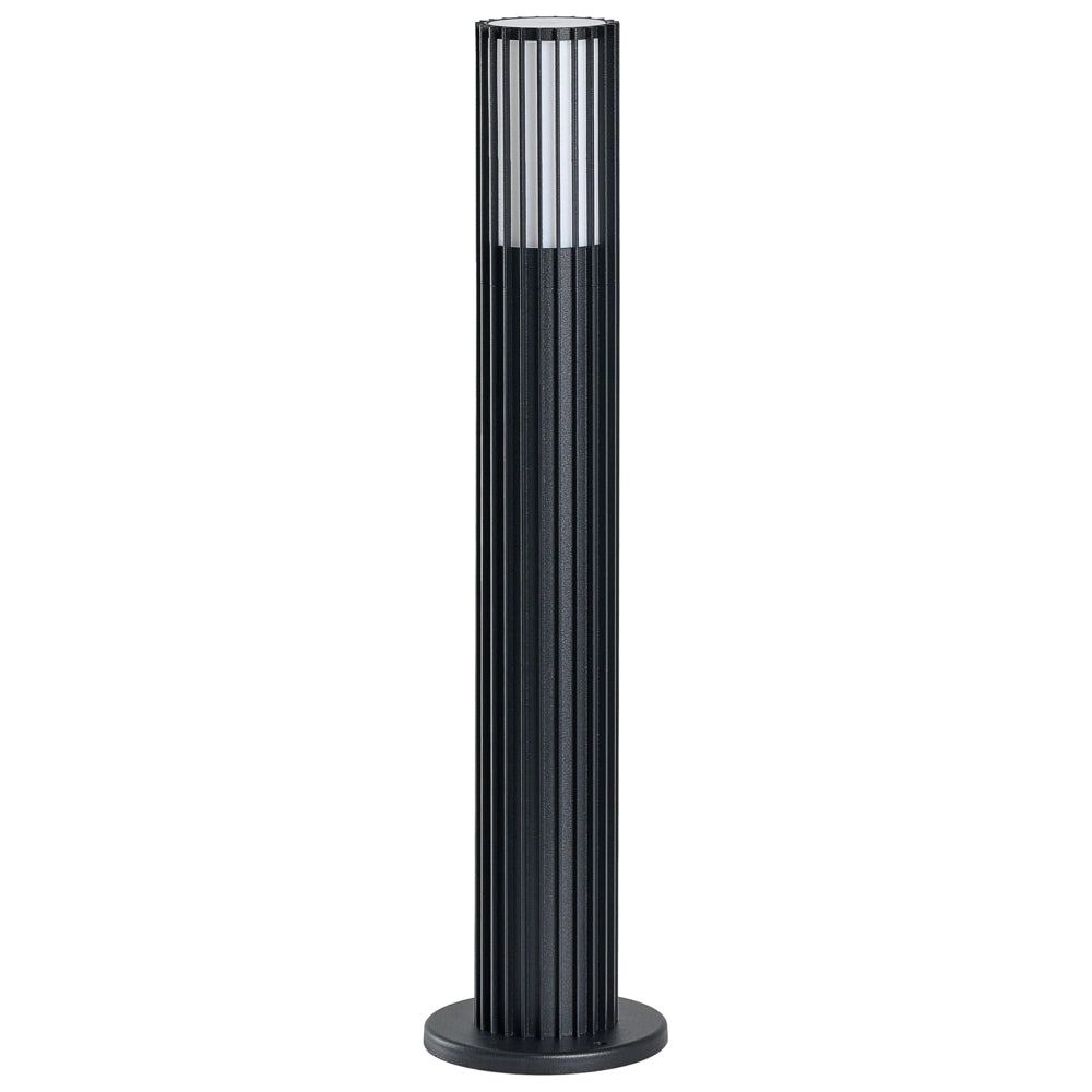 Set di 2 lampioncini da esterno neri in alluminio 50 cm per vialetti, design moderno