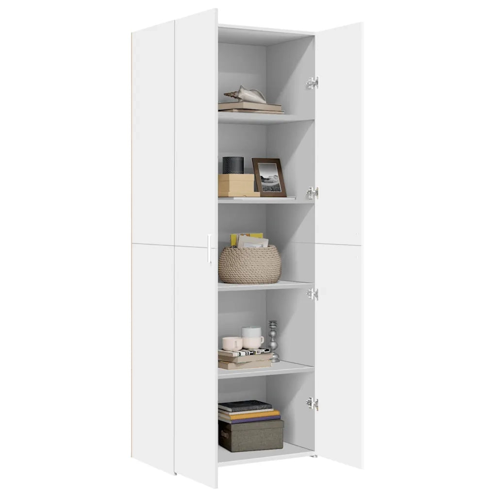 Credenza Bianca 70x42,5x185 cm in Legno Ingegnerizzato 3281420