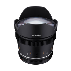 Obiettivo ultragrandangolare MF 14 mm T3,1 VDSLR MK2 – luminoso T3,1 compatibile con attacco Canon EF, lunghezza focale fissa 14 mm, Follow Focus, risoluzione full frame e APS-C 8K