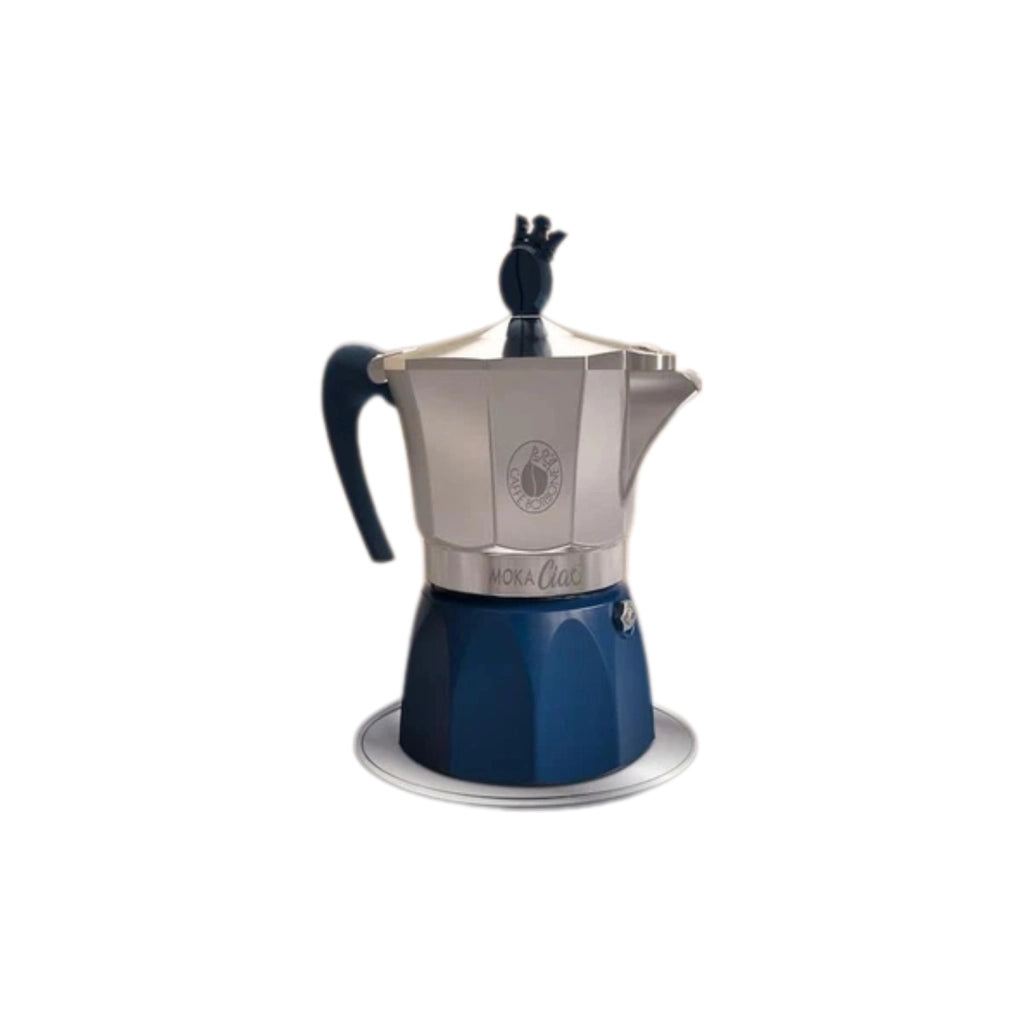 Borbone Moka Ciao Induzione Pro+ Argento/Blu + 15 Cialde Blu Omaggio