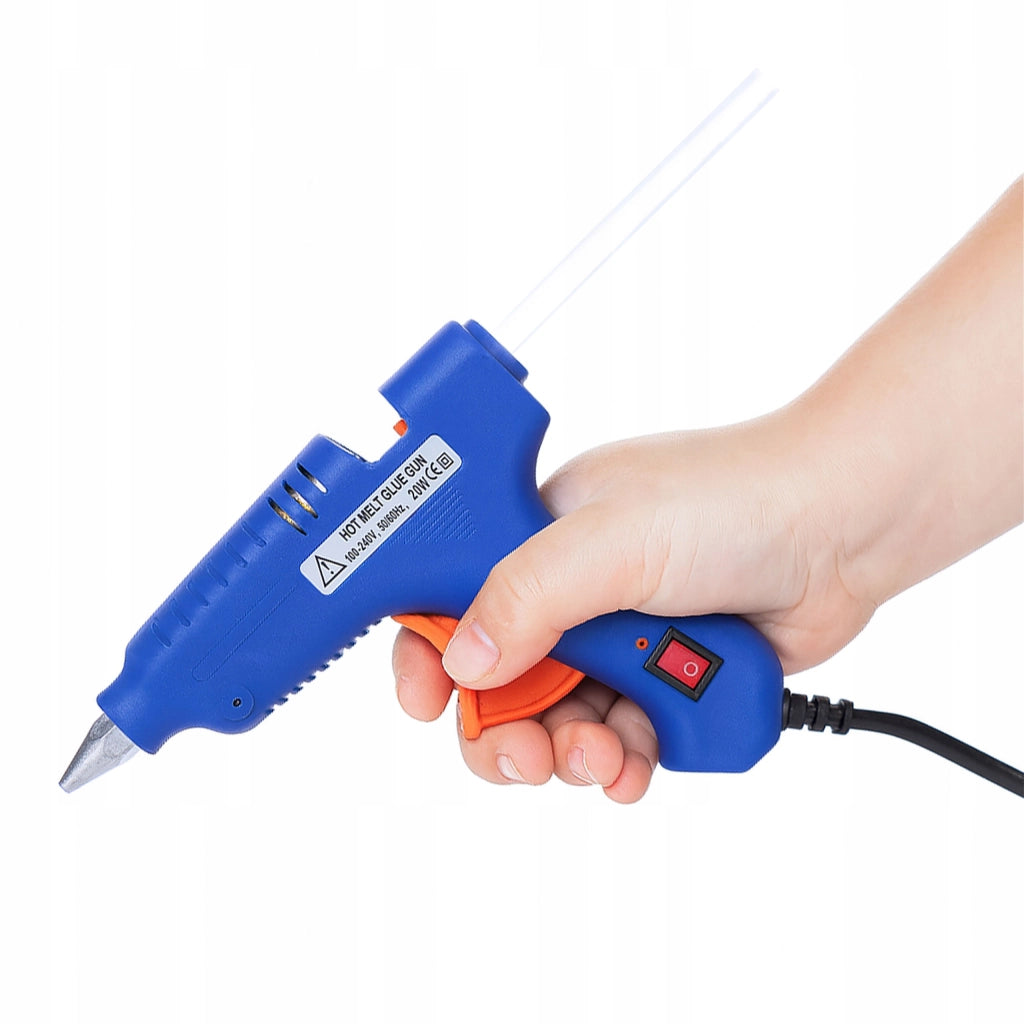 Pistola Colla a Caldo CreatiFix MiniStick 20W – Leggero e Sicuro | Ø 7 mm | Per Bambini, Decorazioni, Scrapbooking