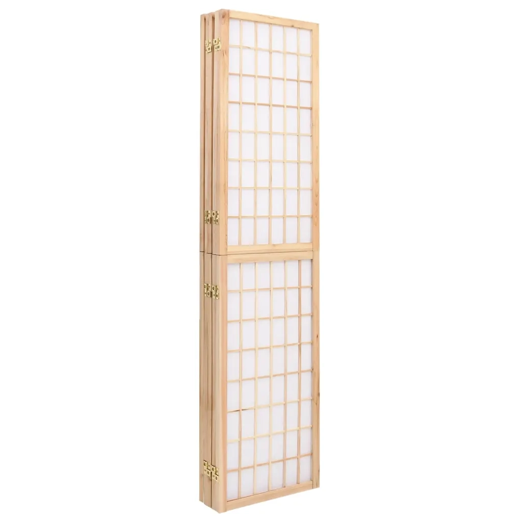 Divisorio Pieghevole 5 Pannelli Stile Giapponese 200x170 cm 352085
