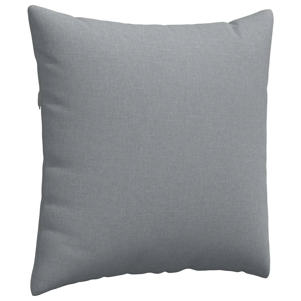 Cuscini da Divano 2 pcs Grigio chiaro 80 x 80 cm Tessuto