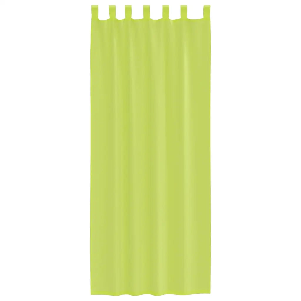 Tende in Voile con Linguetta 2 pz Verde Mela