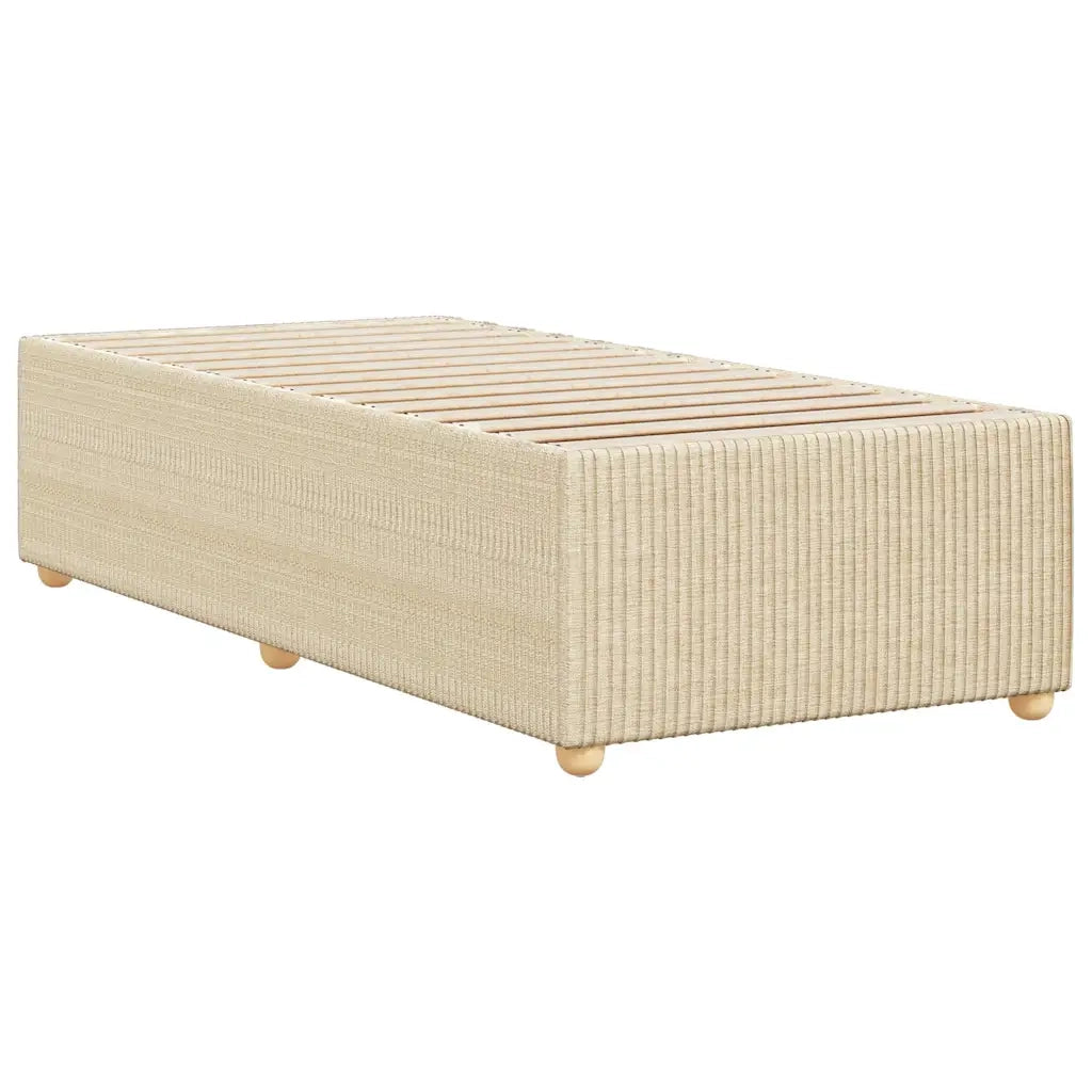 Giroletto senza Materasso Crema 80x200 cm in Tessuto