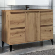 Mobile Lavabo Rovere Artigianale 80x33x60 cm Legno Multistrato