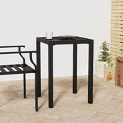 Tavolo da Giardino Antracite 50x50x72 cm Acciaiocod mxl 102400