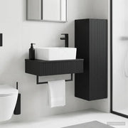 Set di mobili per il bagno 2 pz Nero 33 x 34,5 x 100 cm 3406104