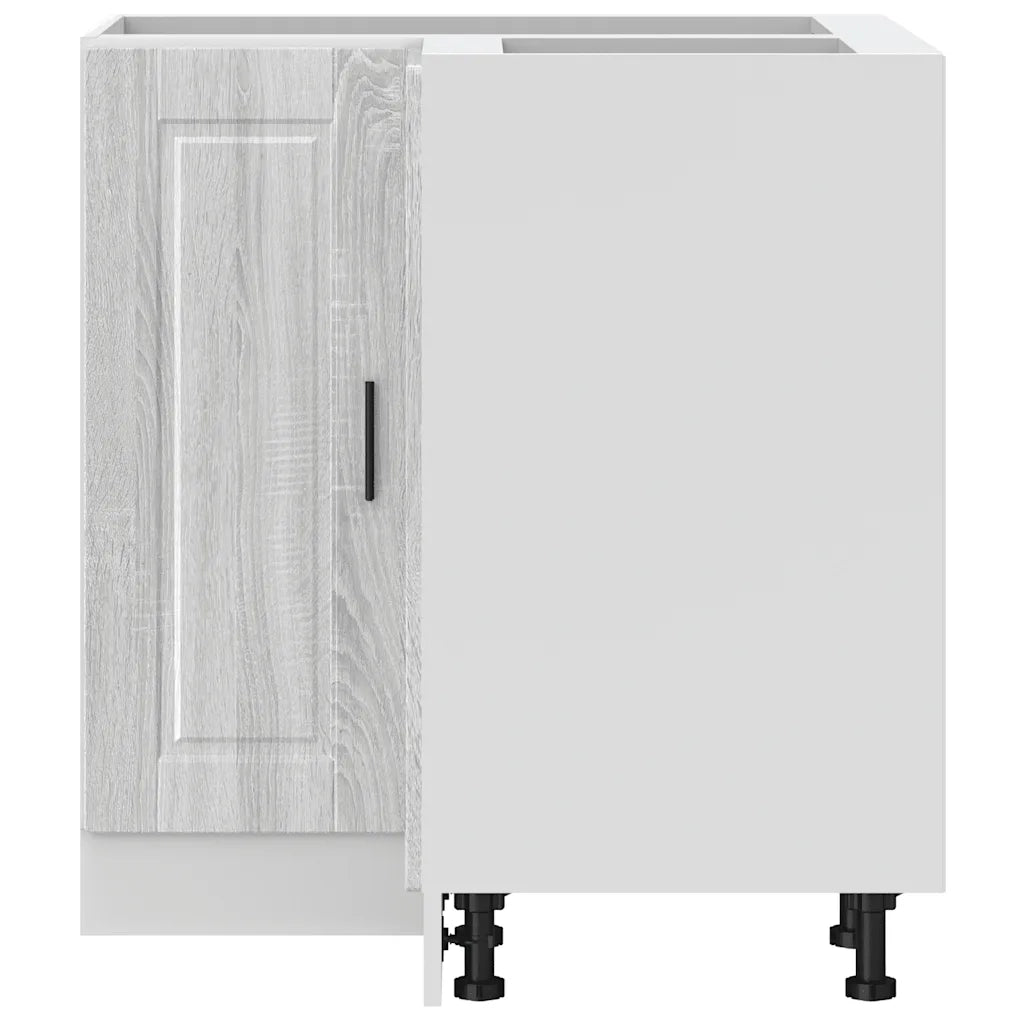 Base ad Angolo Cucina Porto Grigio Sonoma in Legno Multistrato 853993