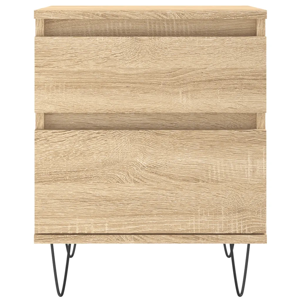 Comodino Rovere Sonoma 40x35x50 cm in Legno Multistrato 830674