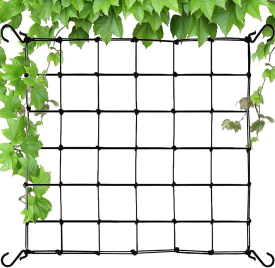 Rete elastico per orto - 60 x 60 cm - con 4 ganci - rete nylon per orto.