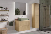 Set mobili bagno 80 cm con piano Nordic Cremona 80 x 1401 x 46 cm