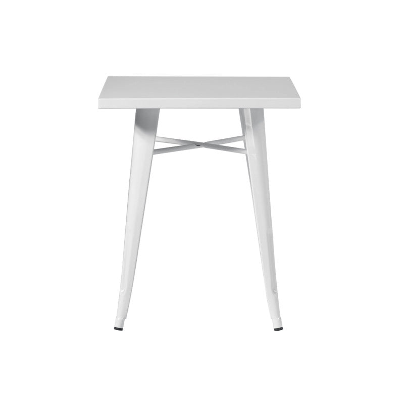 Set Di 2 Tavoli Lamiera 60X60 Avorio Moia
