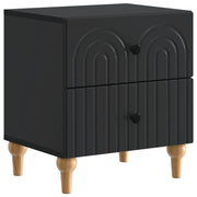 Armadio da Notte Nero 43 x 34,5 x 48 cm Legno ingegnerizzato