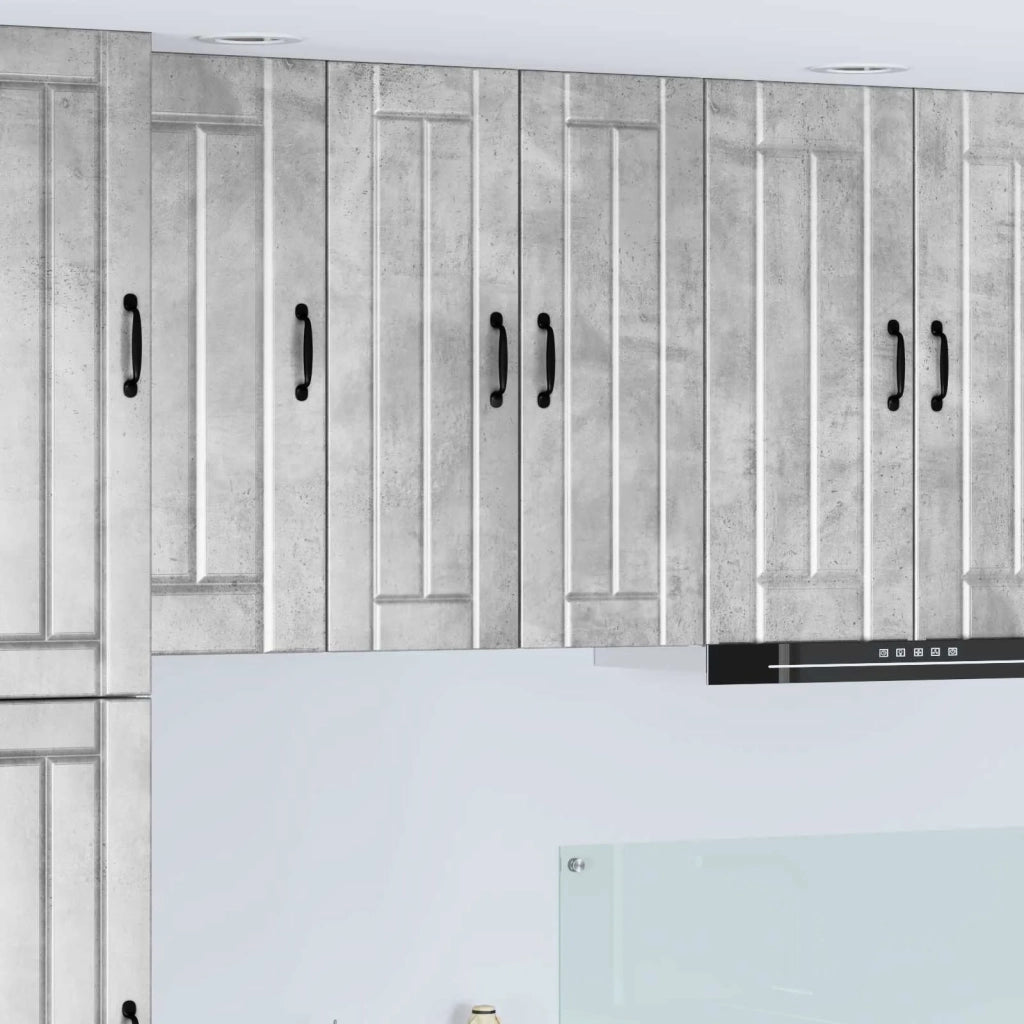 Mobile da cucina 2 pz-Set di 2 Armadio da cucina Grigio cemento 30 x 31 x 80 cm 696768
