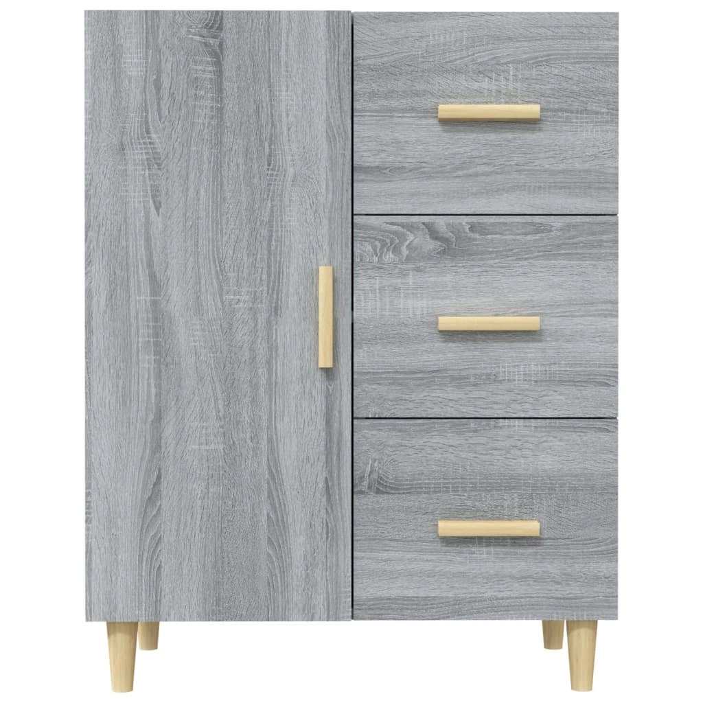 Buffet credenza cassettiera armadio mobile contenitore organizer per cucina soggiorno salotto Sonoma 69,5 x 34 x 90 cm legno ingegnerizzato grigio 02_0036482
