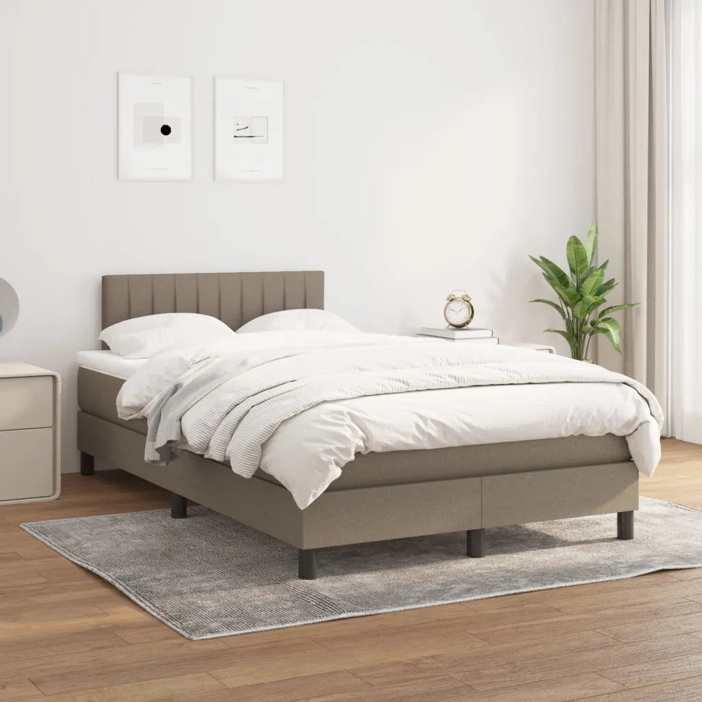 Giroletto a Molle con Materasso Tortora 120x190 cm in Tessutocod mxl 116001