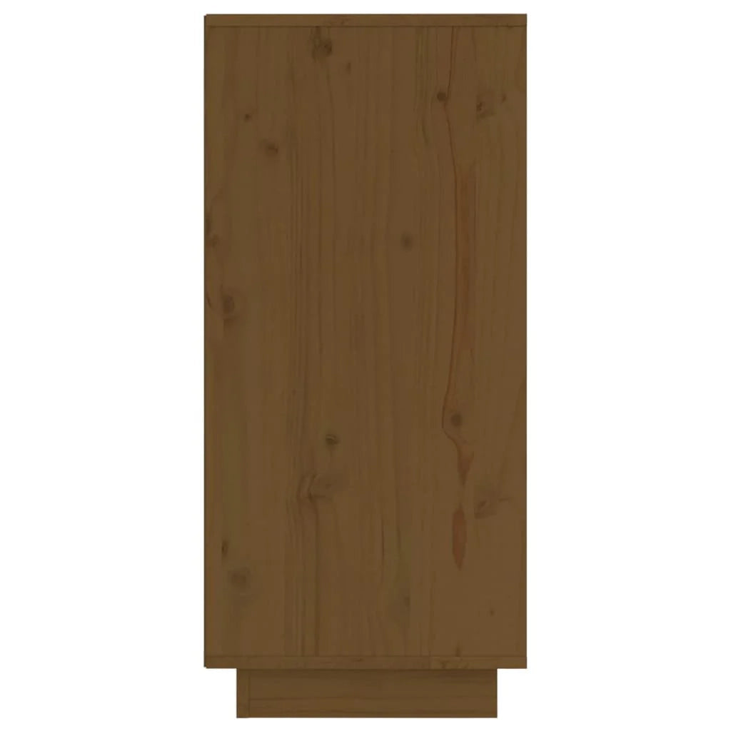 Buffet credenza cassettiera armadio mobile contenitore organizer per cucina soggiorno salotti set da 2 31,5 x 34 x 75 cm legno di pino massiccio marrone 02_0036883