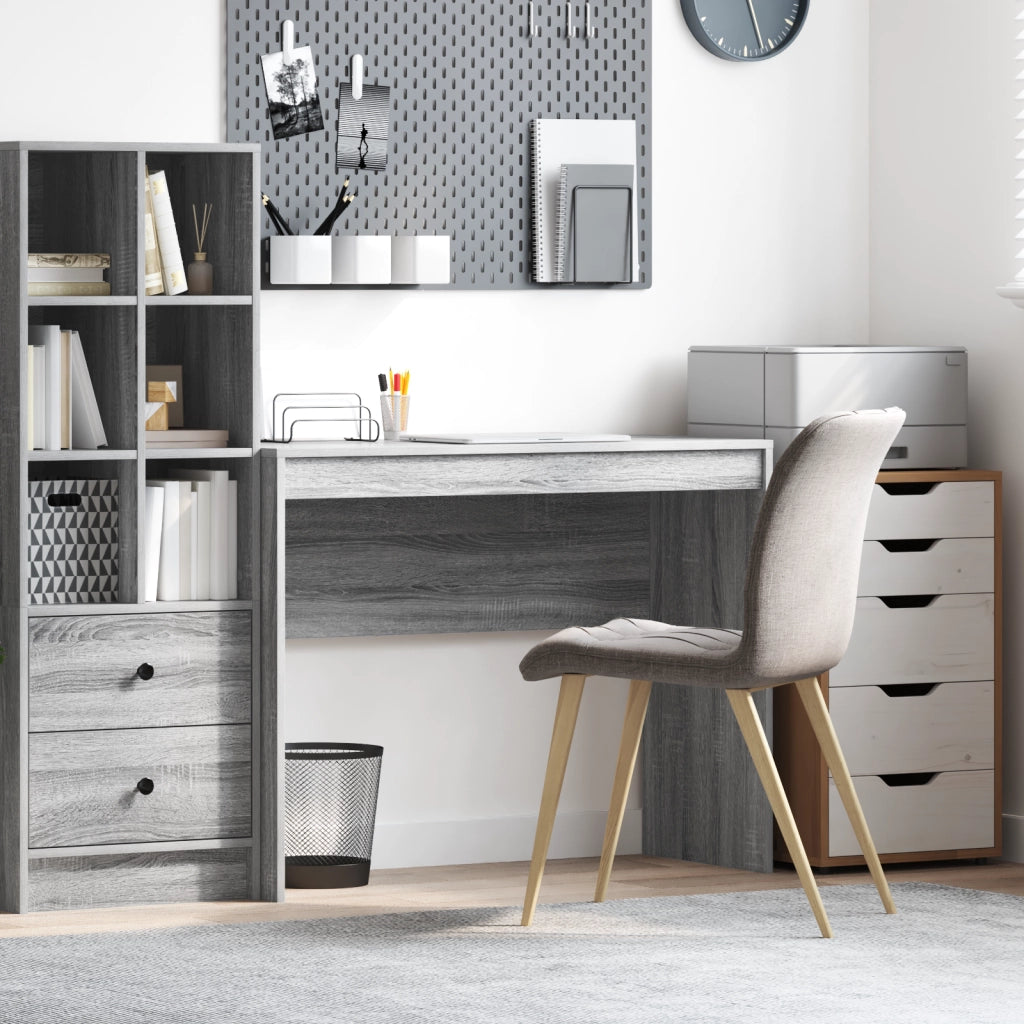 Scrivania per Computer Grigio sonoma MDF 100 x 40 x 76 cm