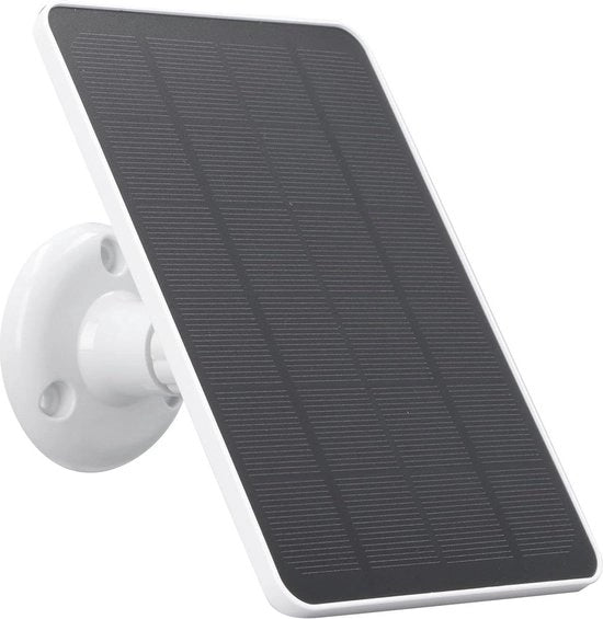 Pannello solare per Arlo Pro 3 e Pro 4 Camera - Alimentazione videodeurbel - Batteria camera Spotlight - 98ft Cavo di ricarica - Montaggio regolabile 360° - Caricatore batteria solare - Bianco