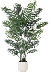 Pianta di plastica grande 180cm, pianta di plastica, pianta di plastica nep, pianta di plastica con vaso bianco per decorazione di casa, decorazione di camera, decorazione di camera da letto (1 pacchetto)