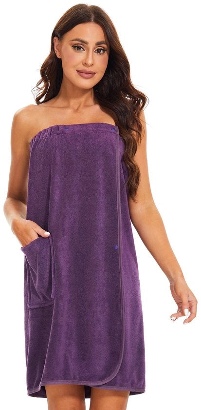 Kilt per donne in tessuto di sauna con chiusura a bottone e elastico azzurro dimensione XL
