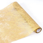 Telaio di tessuto riutilizzabile 30 cm x 25 m - per matrimoni, comunioni, battesimi e tutte le celebrazioni (oro) - 30CM*25M