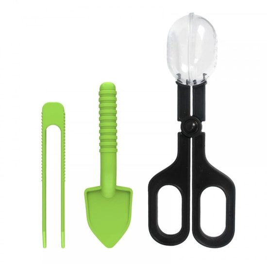 Set di attrezzi per la cura degli animali da compagnia - Insetticida - Trappola per lucertola/gecco - Per hamster - Leggero - Materiale ABS di alta qualità - Cibo per rettili