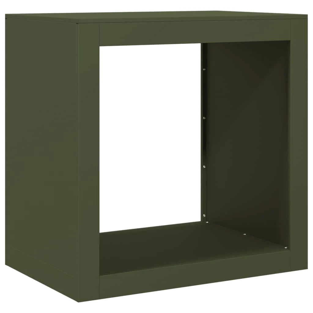 Portalegna 60 x 40 x 60 cm acciaio verde 02_0043728