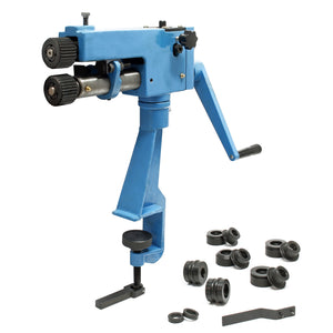 Bordatrice manuale da banco per materiale fino a 0,8mm profondità lavoro 177mm