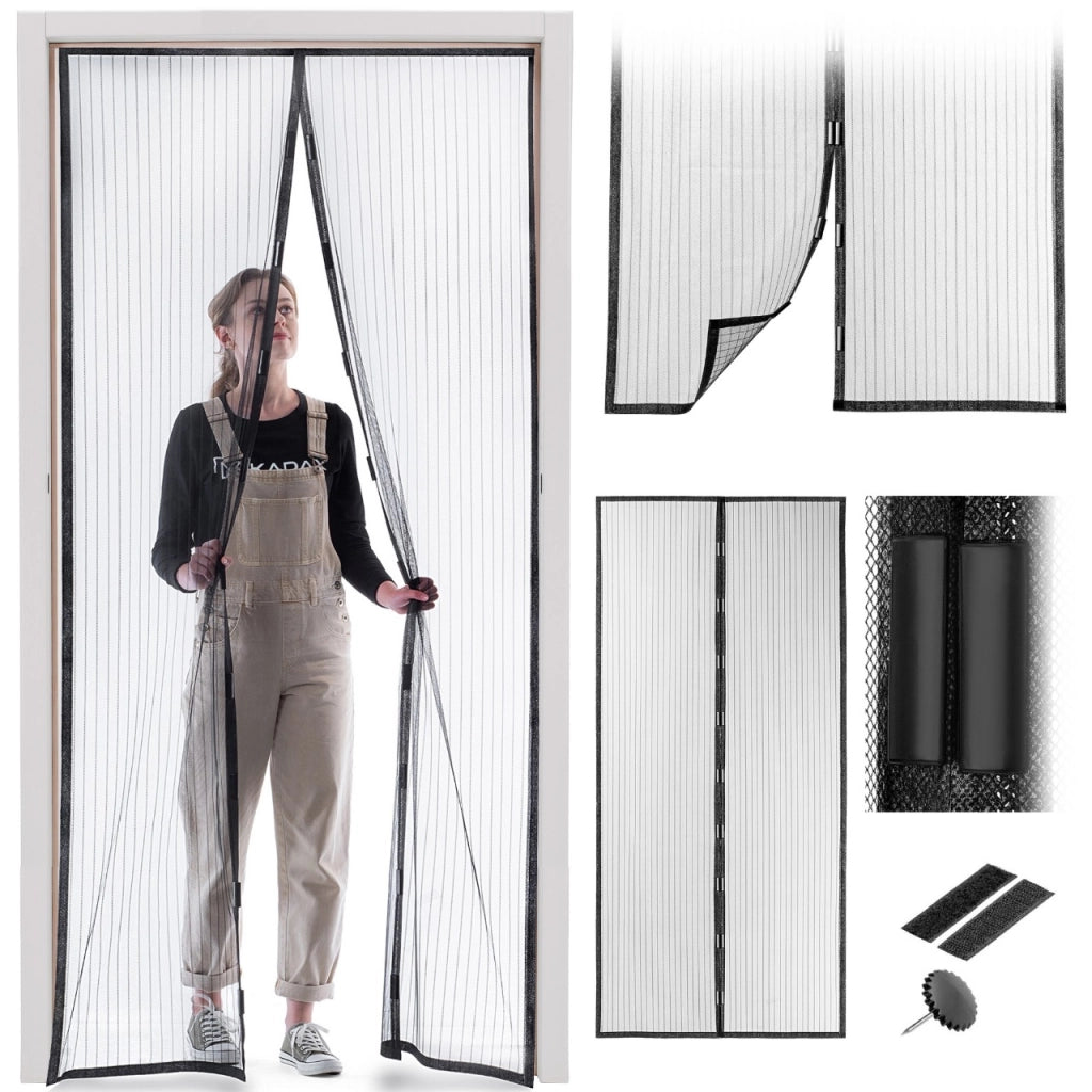 Zanzariera magnetica KADAX per porte del balcone, 210x100 cm