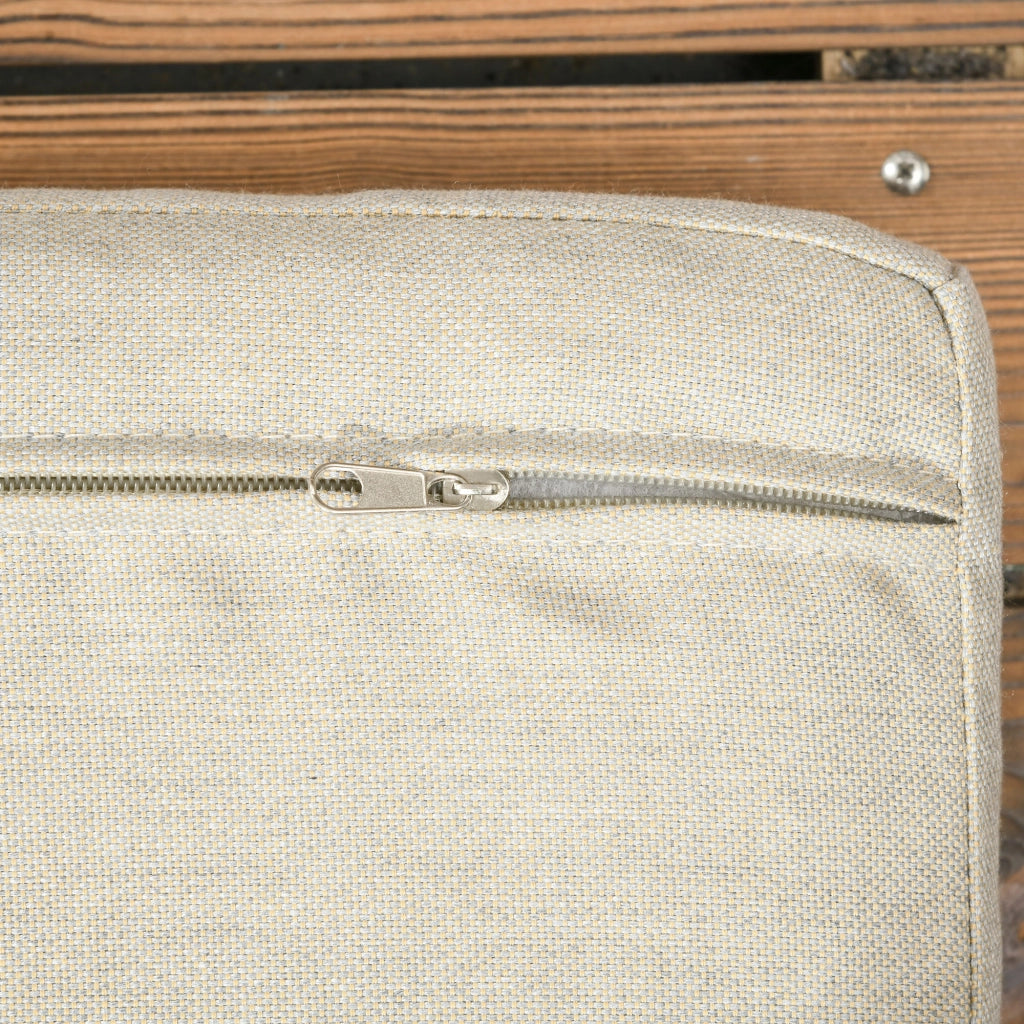 Set divano da giardino 4 pezzi 2 posti + poggiapiedi + 2 tavolini con cuscini beige marrone ¨C Xylo